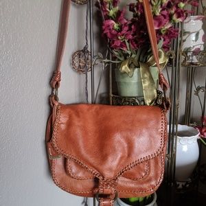 Frye leather saddlebag